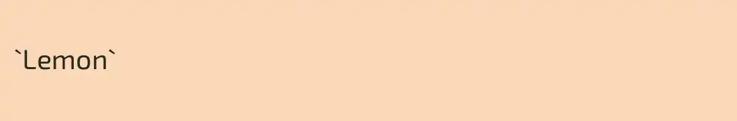 `Lemon`
